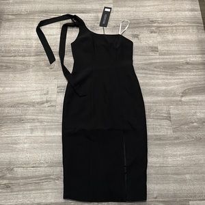 White Fox Midi One Shoulder Dress